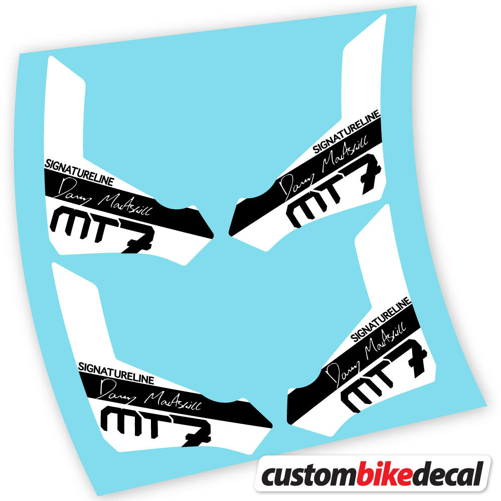 White decal for Magura Raceline MT7 brake – bike sticker vinyl