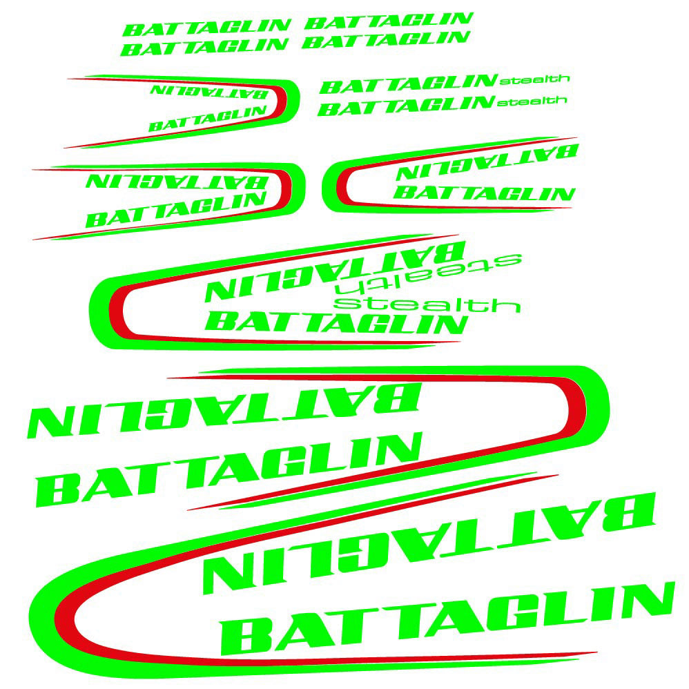 Stickers Battaglin 3Cime 2010 compatibles Autocollants cadre Route
