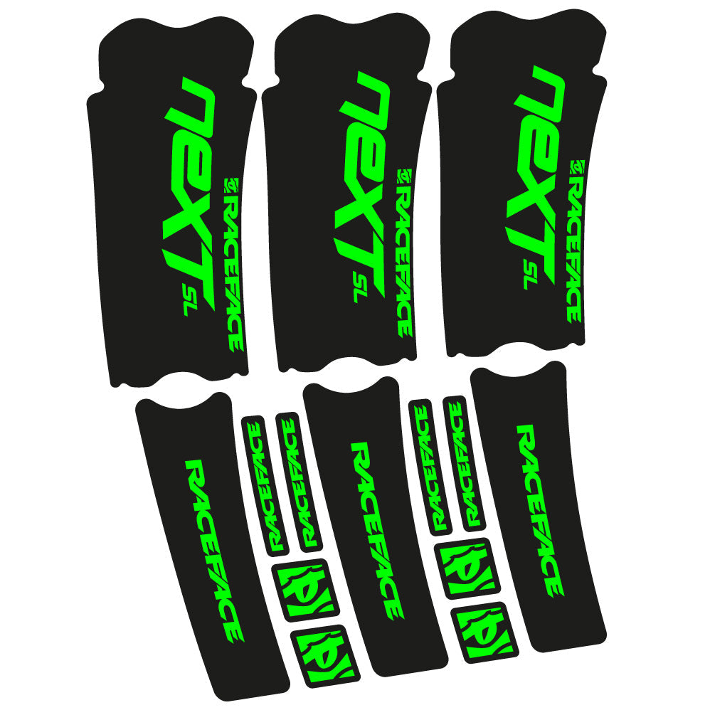 Stickers RaceFace Next SL compatibles Autocollants pédalier