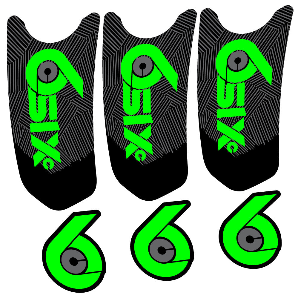 Stickers RaceFace SixC Cinch compatibles Autocollants pédalier