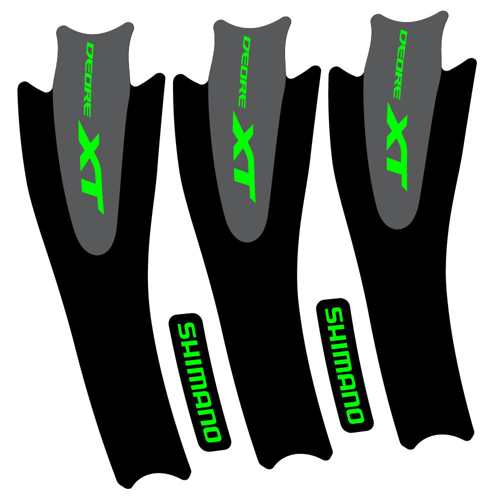 Stickers Shimano XT M8000 compatibles Autocollants pédalier