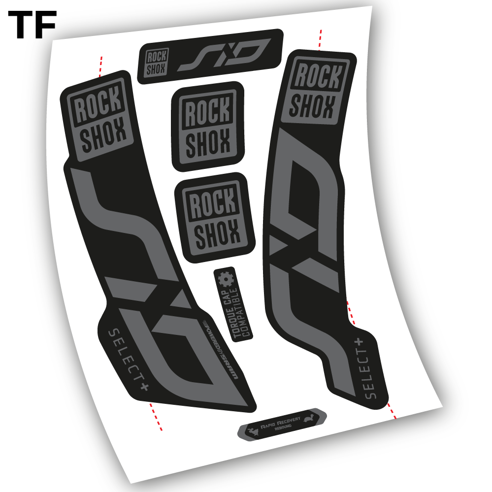 Stickers Sid Select Plus 2020 compatibles Autocollants fourche VTT