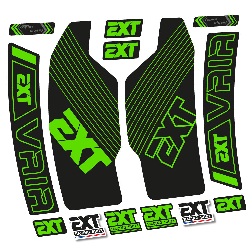 Stickers EXT Vaia compatibles Autocollants fourche 29"