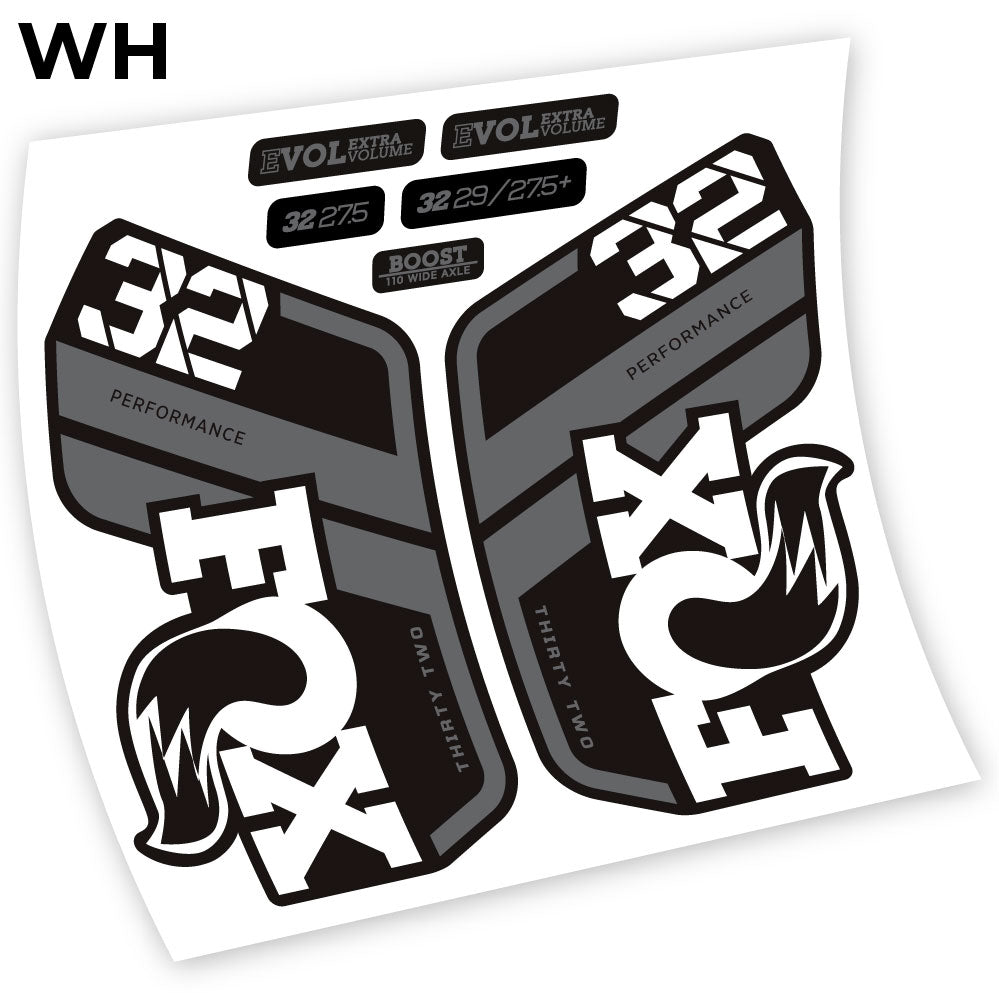 Stickers Fox Performance 2021 compatibles Autocollants fourche