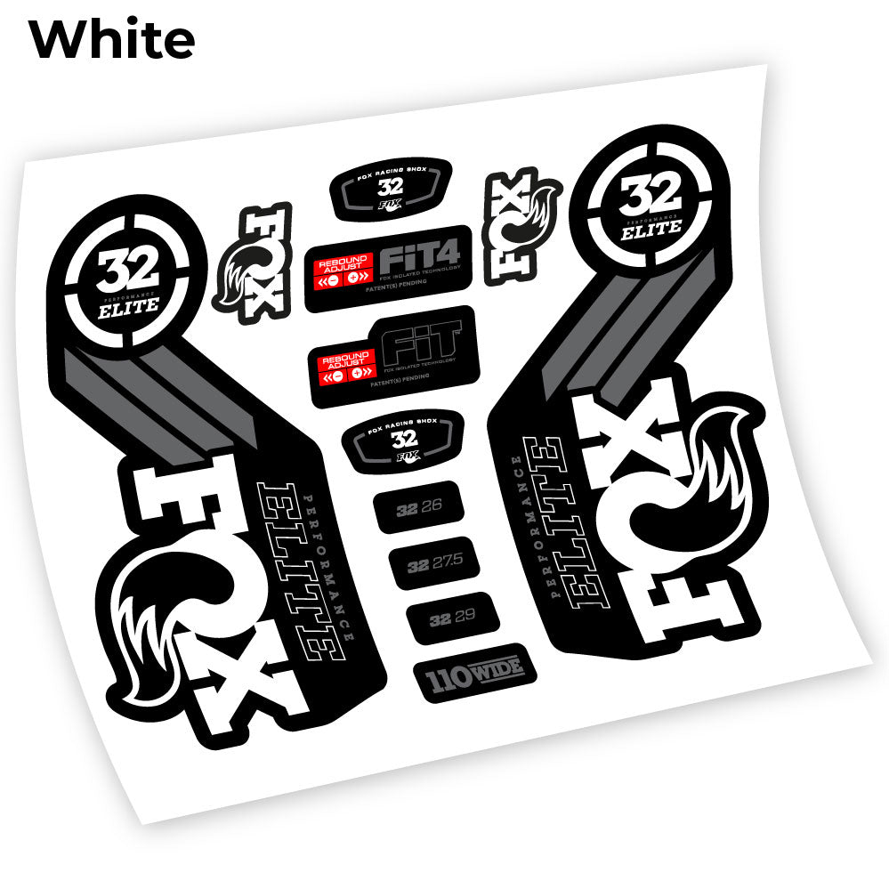 Stickers Fox 32 Performance Elite 2016 compatibles Autocollants fourche