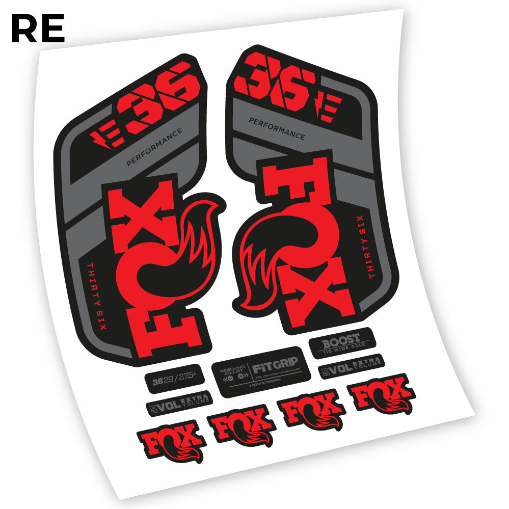 Stickers Fox 36 E 2021 compatibles Autocollants fourche VTT