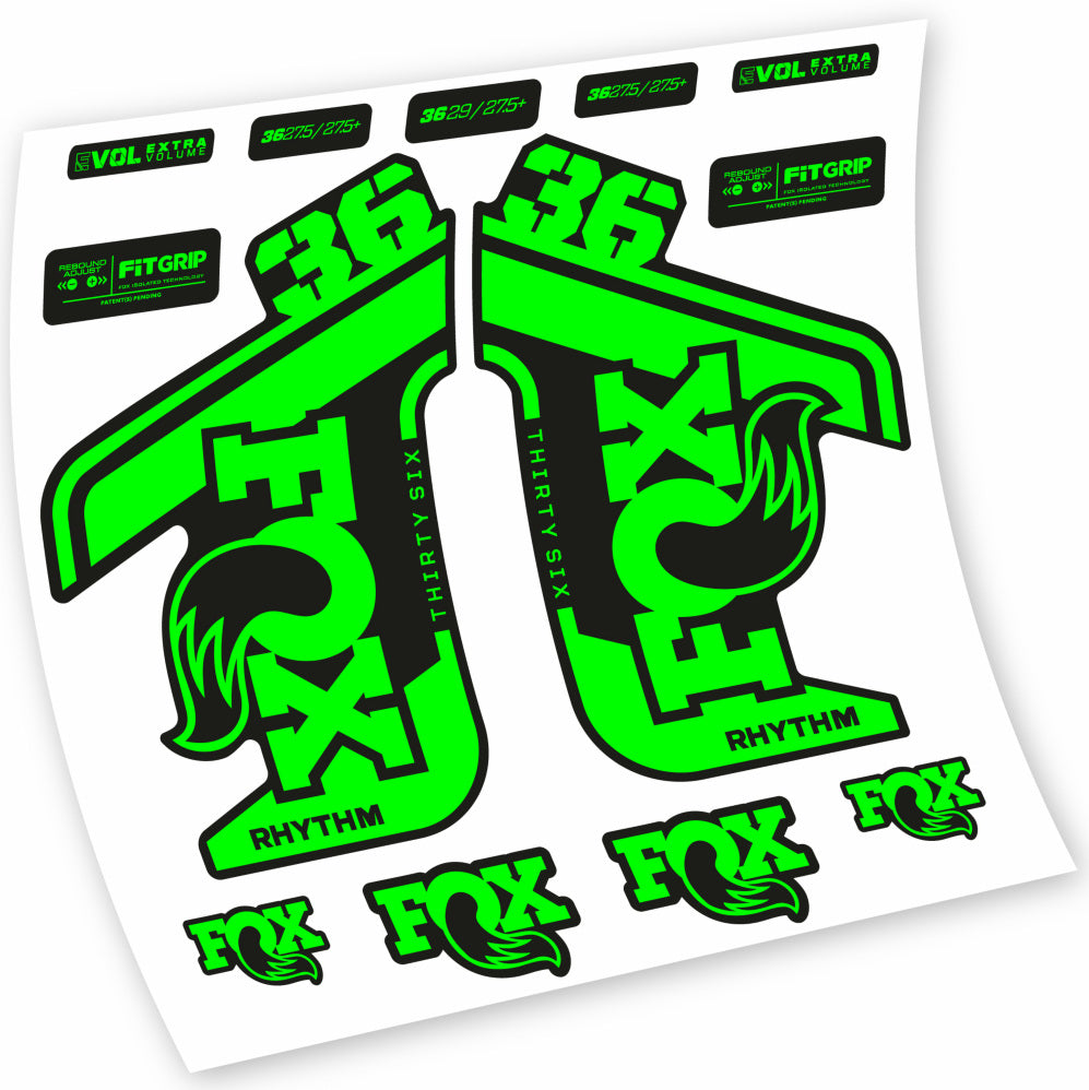 Stickers Fox 36 Rhythm 20212022 compatibles Autocollants fourche VTT 29"