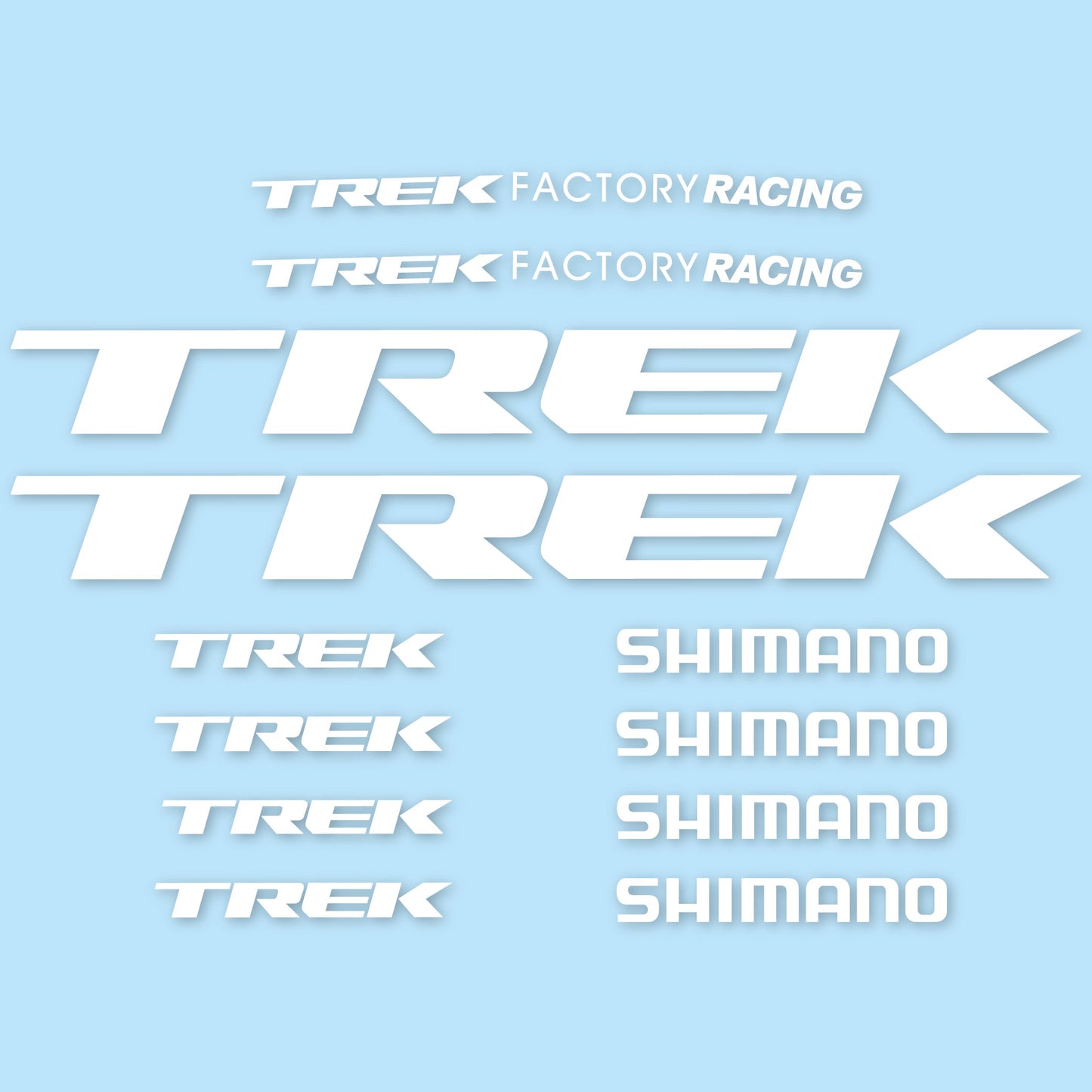 Stickers Trek Factory Racing Team compatibles Autocollants cadre