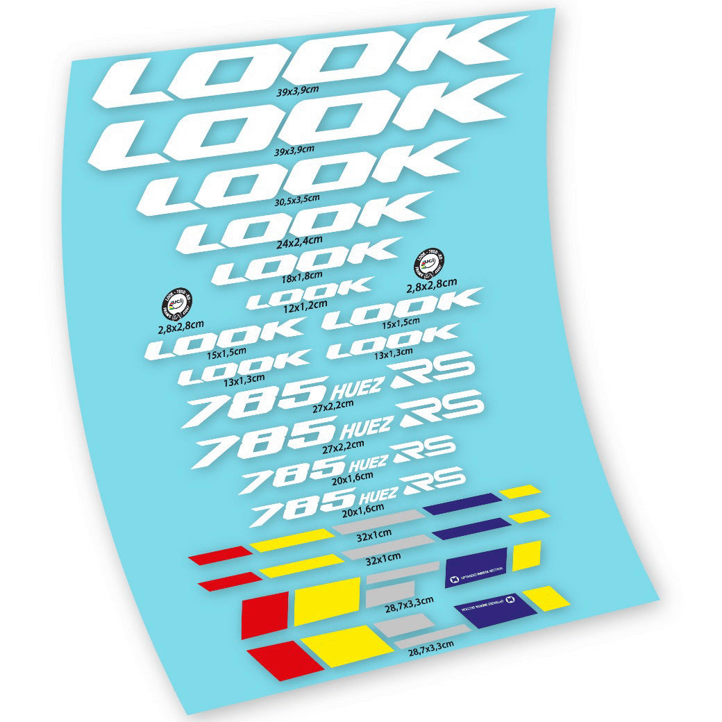 Stickers Look 785 Huez RS compatibles Autocollants cadre