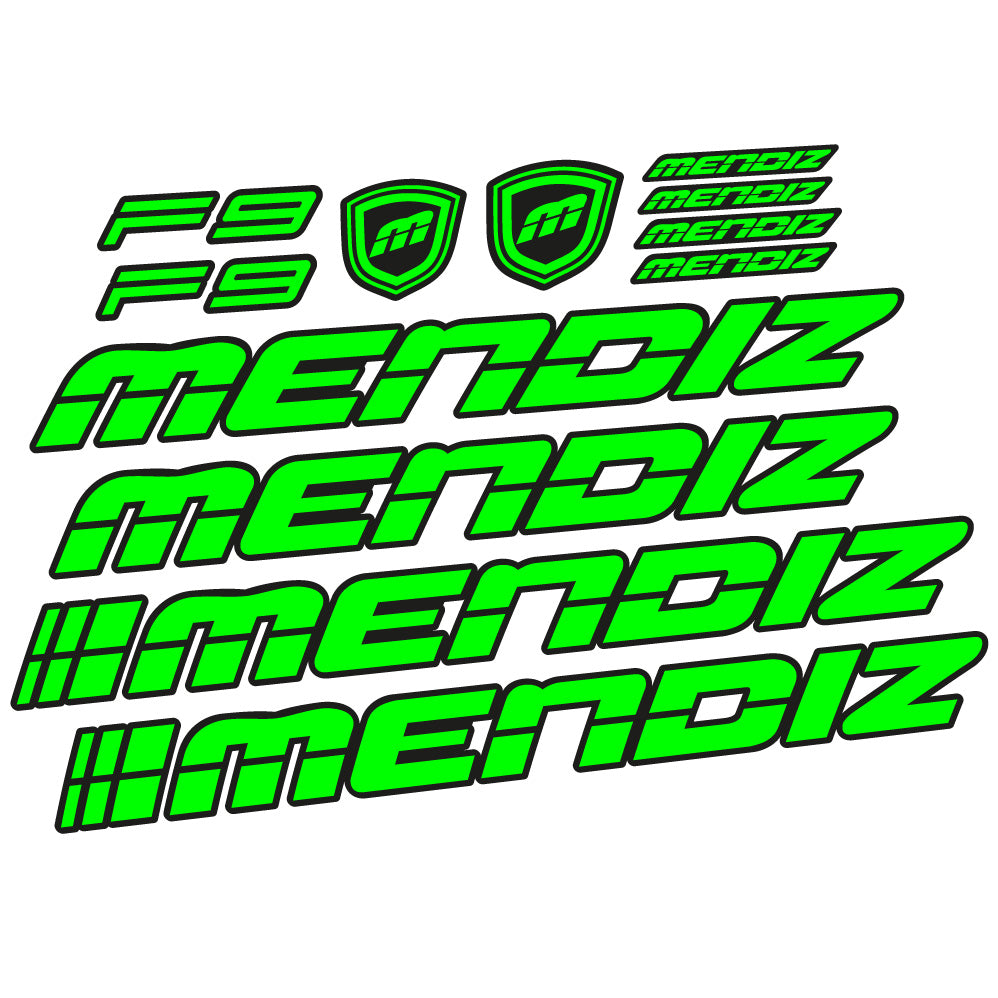 Stickers Mendiz F9 2021 compatibles Autocollants cadre