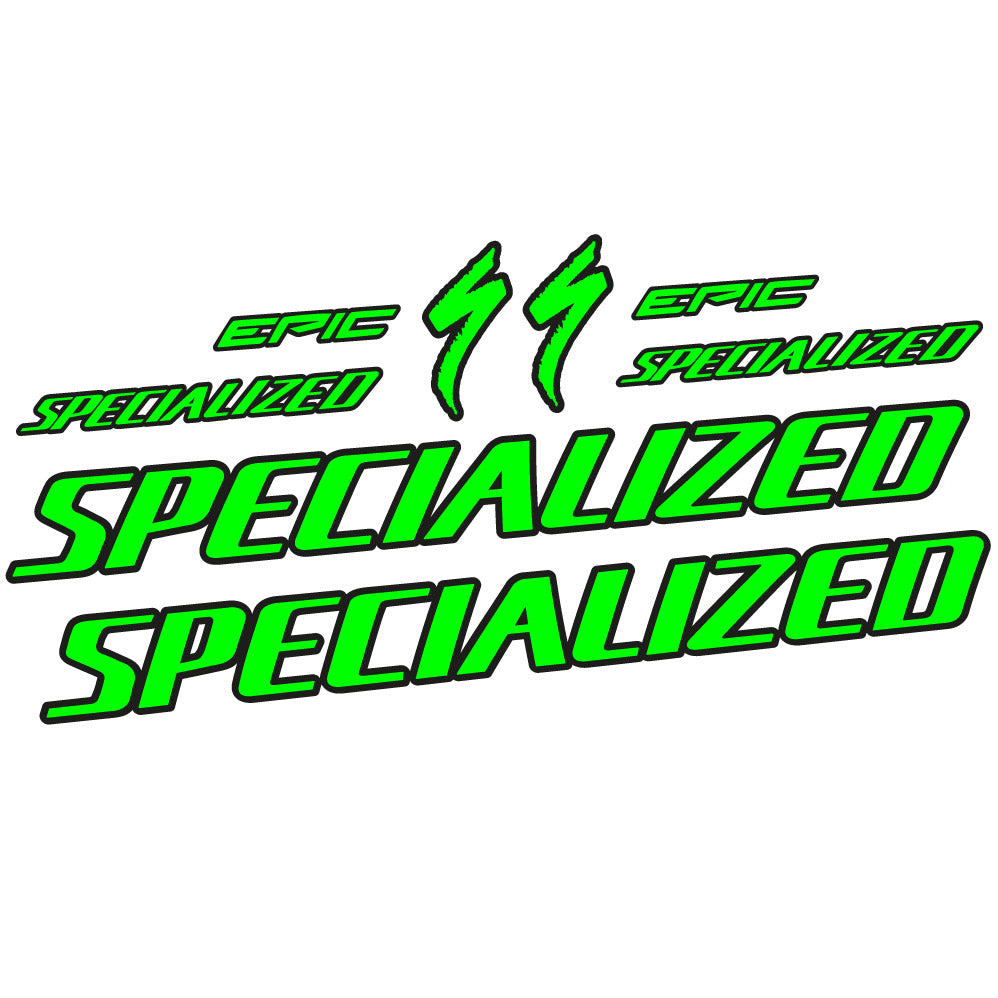 Stickers Specialized Epic HT 2022 compatibles Autocollants fourche