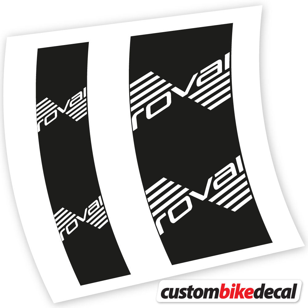 White decal for Roval hub – bike sticker vinyl