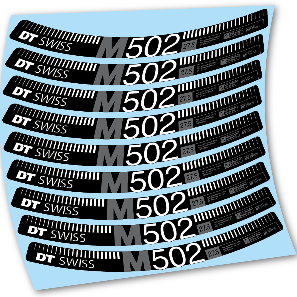 Stickers DT Swiss M502 compatibles Autocollants roues 27.5"
