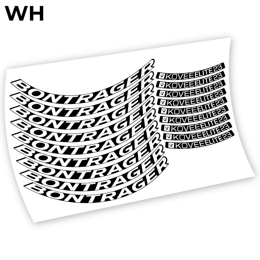 Stickers Bontrager Kovee Elite 23 compatibles Autocollants roues