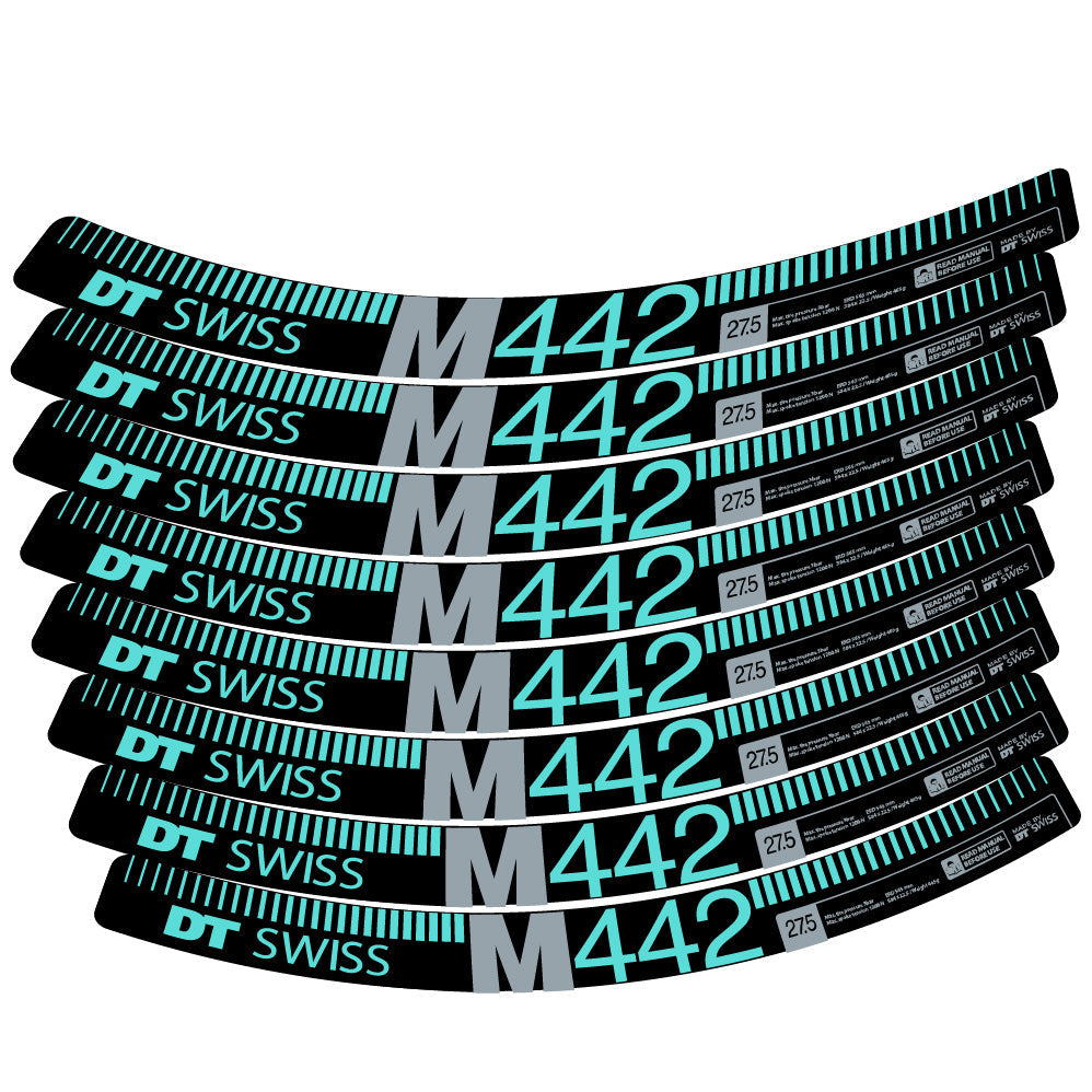 Stickers DT Swiss M442 compatibles Autocollants roues VTT 29"