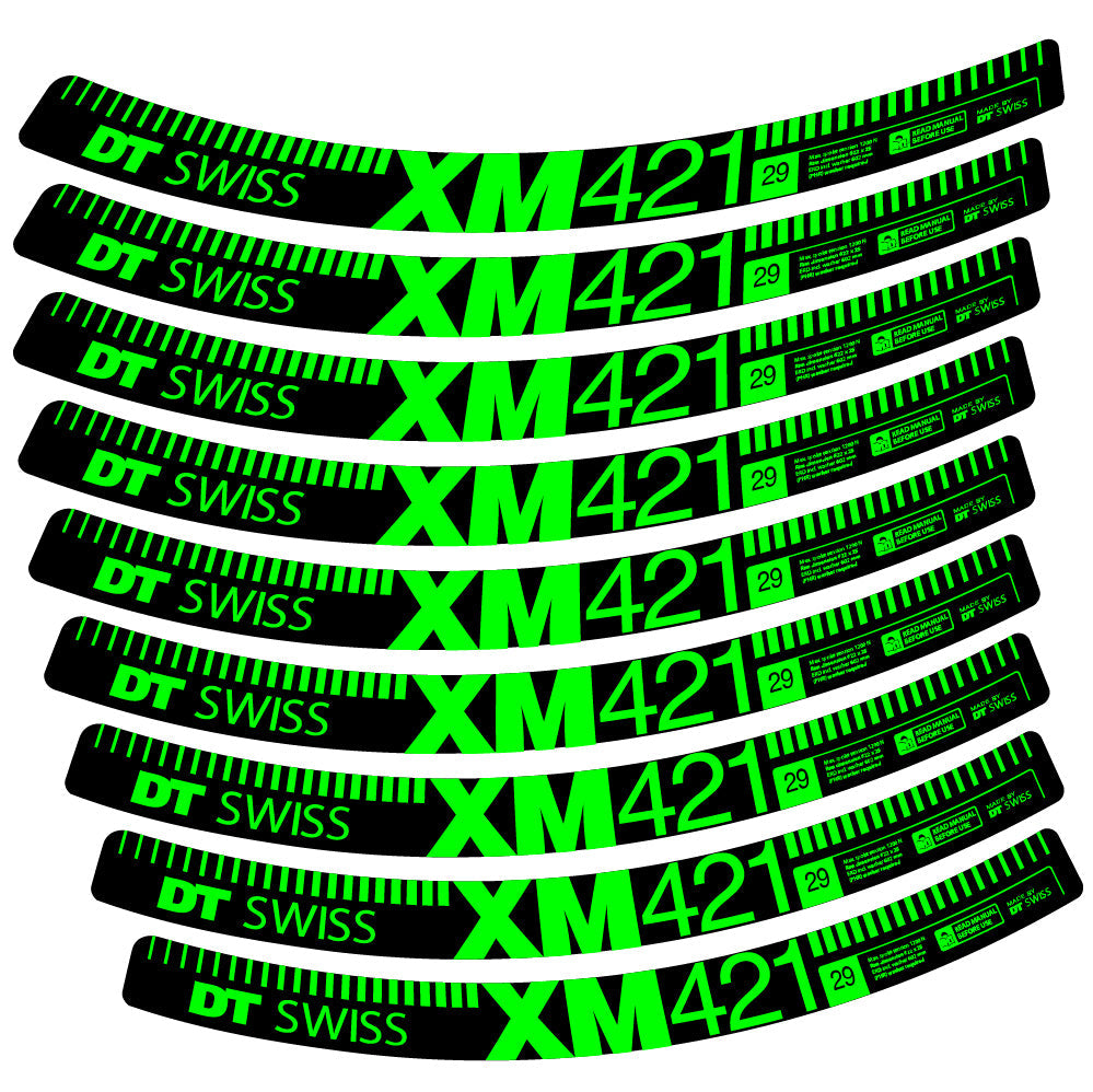 Stickers DT Swiss XM421 compatibles Autocollants roues VTT 29"