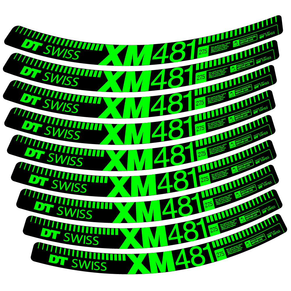 Stickers DT Swiss XM481 compatibles Autocollants roues VTT 29"