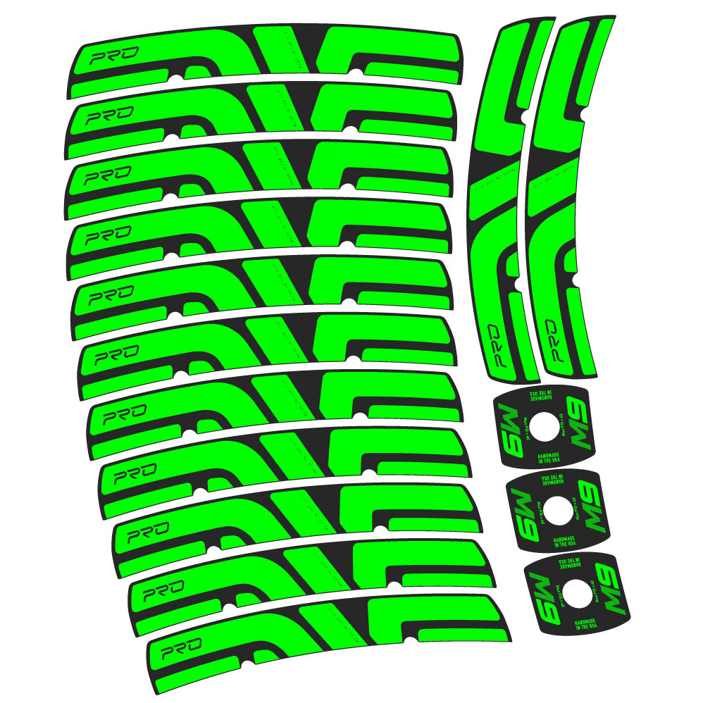 Stickers Enve M Series M9 Pro compatibles Autocollants roues VTT 29"