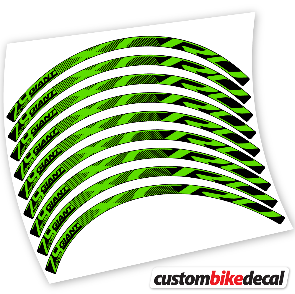 Apple Green decal for Giant XCR 0 29ER CARBON XC Bikes MTB MTB wheel – bike sticker vinyl