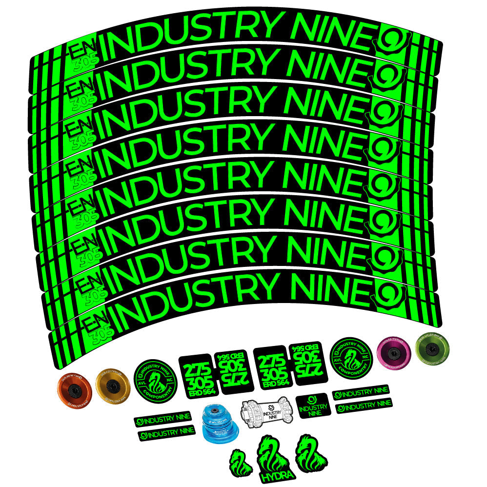 Stickers Industry Nine Enduro 305 V3 compatibles - Autocollants roue vélo VTT