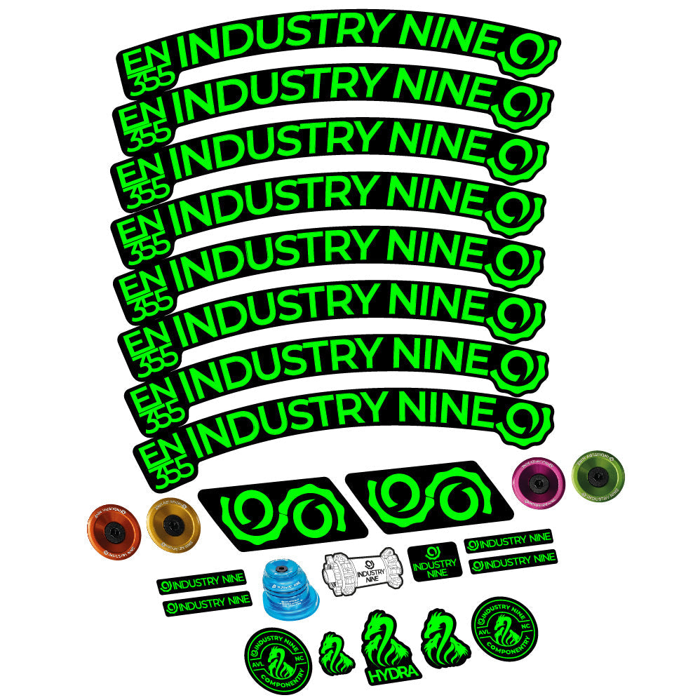 Stickers Industry Nine Enduro 355 compatibles - Autocollants roue vélo VTT