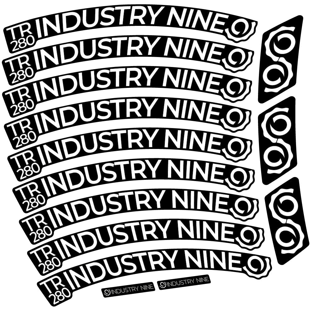 Stickers Industry Nine Trail 280 Carbon compatibles Autocollants roues