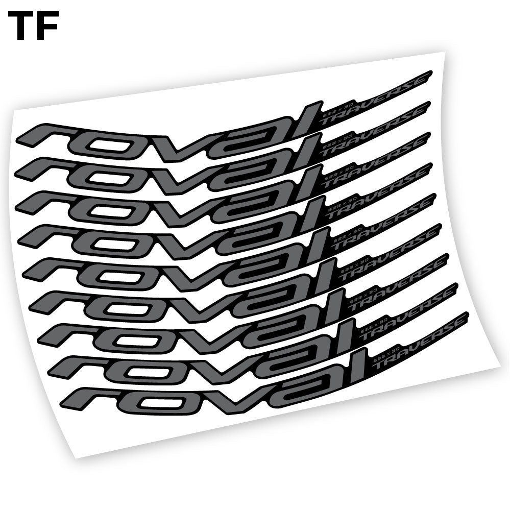 Compatible Autocollant, Roval Traverse Alloy 2019, Mountain Wheel Vélos Vinyle sticker