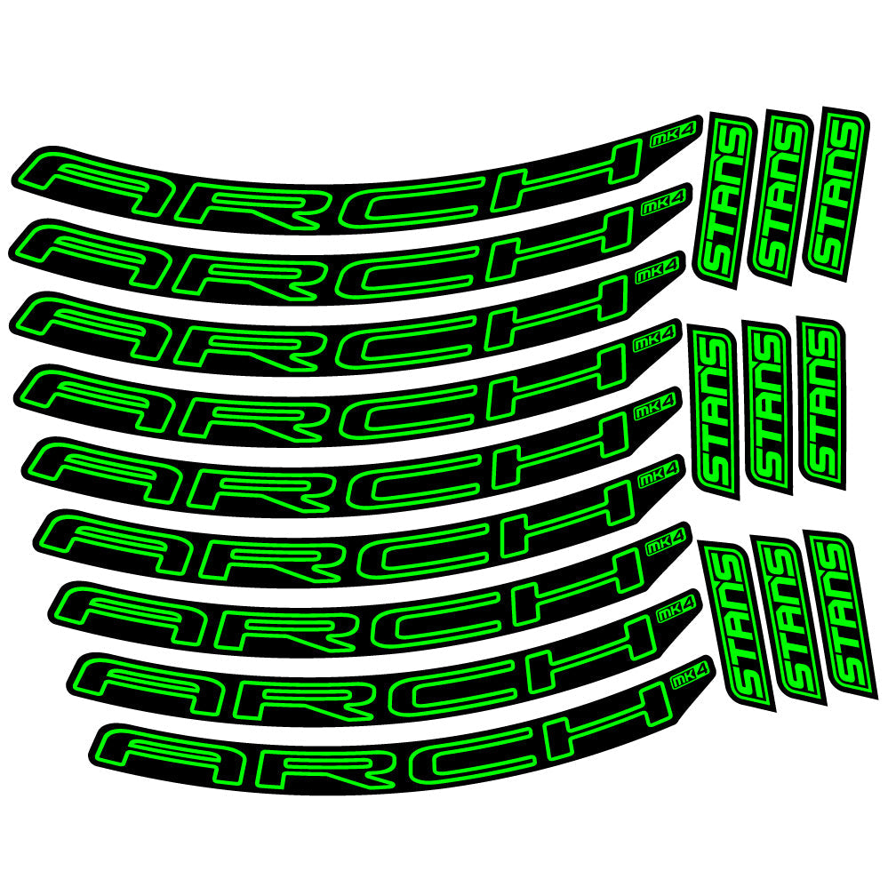 Stickers Stans Arch MK4 2021 compatibles Autocollants roues VTT 29"