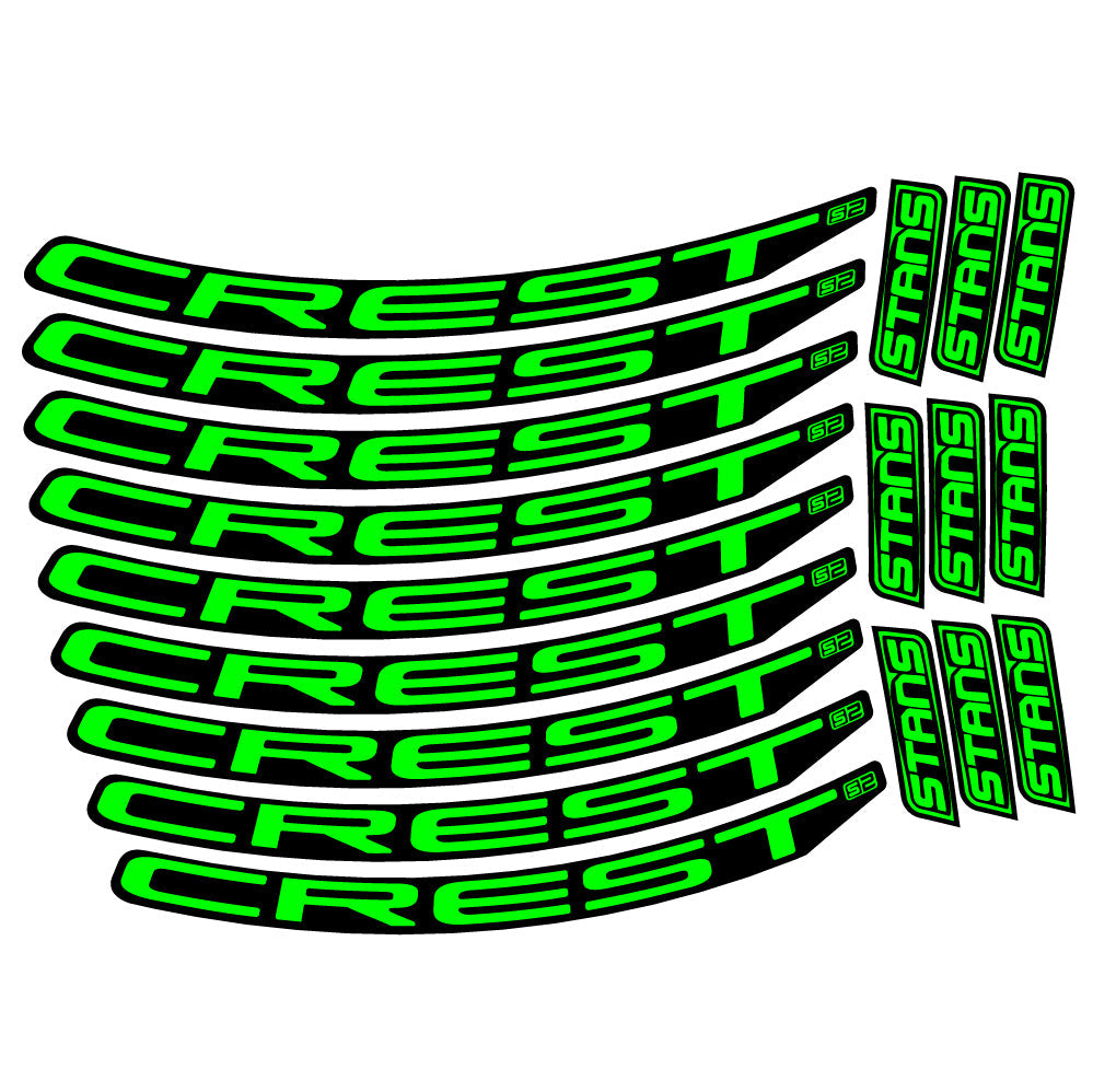 Stickers Stans Crest S2 compatibles Autocollants roues VTT 29"