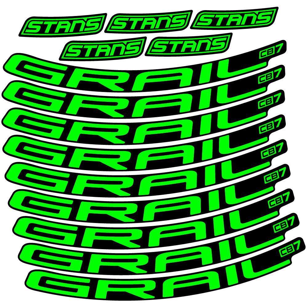 Stickers Stans Notubes Grail CB7 compatibles Autocollants roues