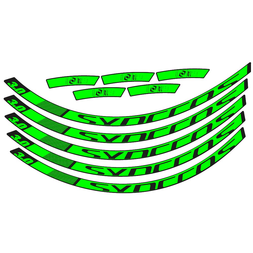 Stickers Syncross 3.0 2017 compatibles Autocollants roues VTT 29"