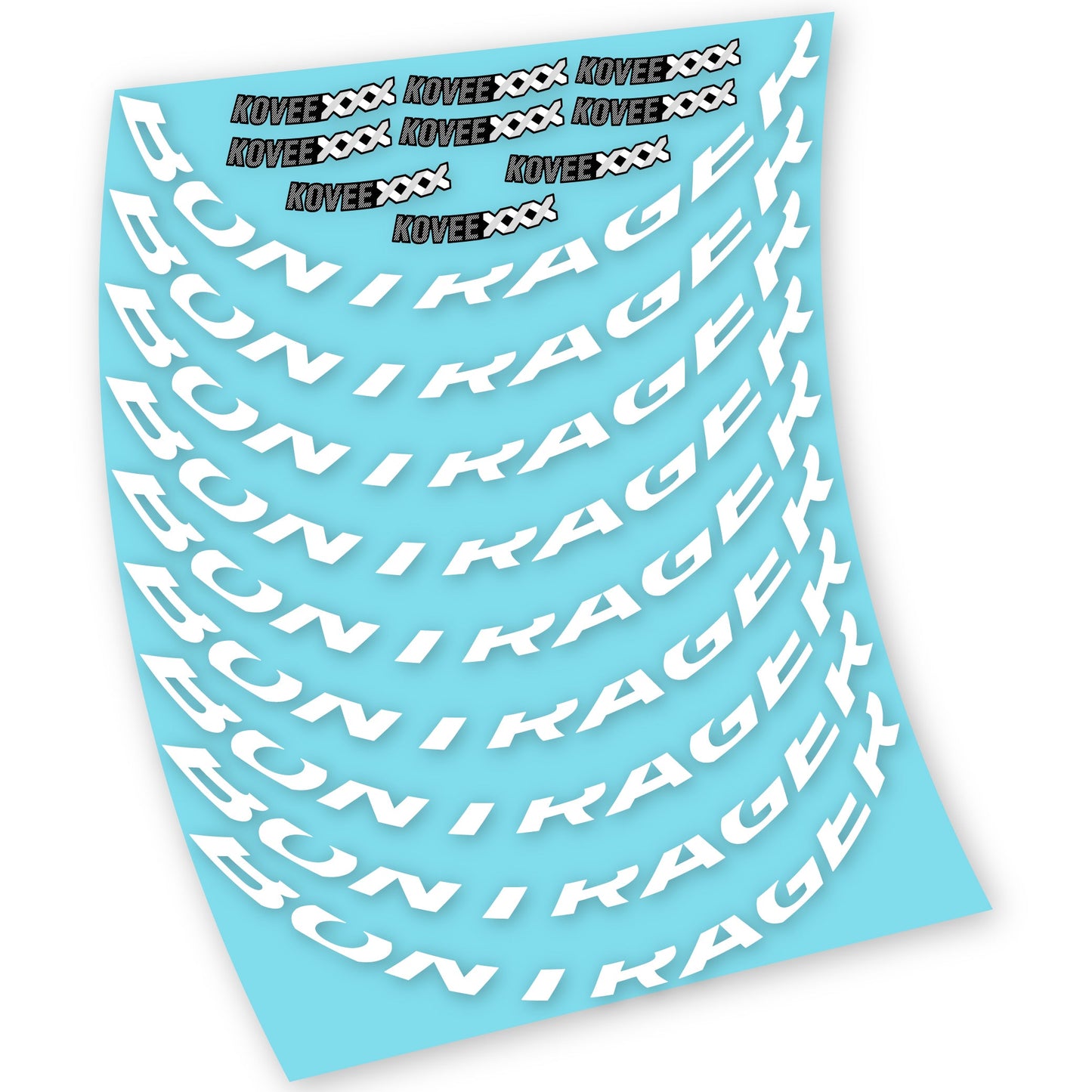 Stickers Bontrager Kovee XXX compatibles Autocollants roues VTT