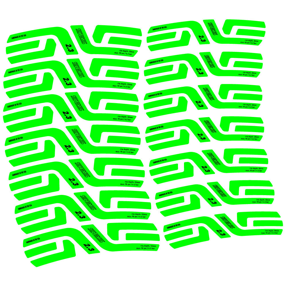 Stickers Enve Ses 2.3, Route profile 28 & 32mm compatibles Autocollants roues Route