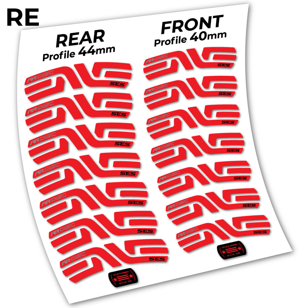 Stickers Enve SES 3.5, Route 40+44mm compatibles Autocollants roues Route