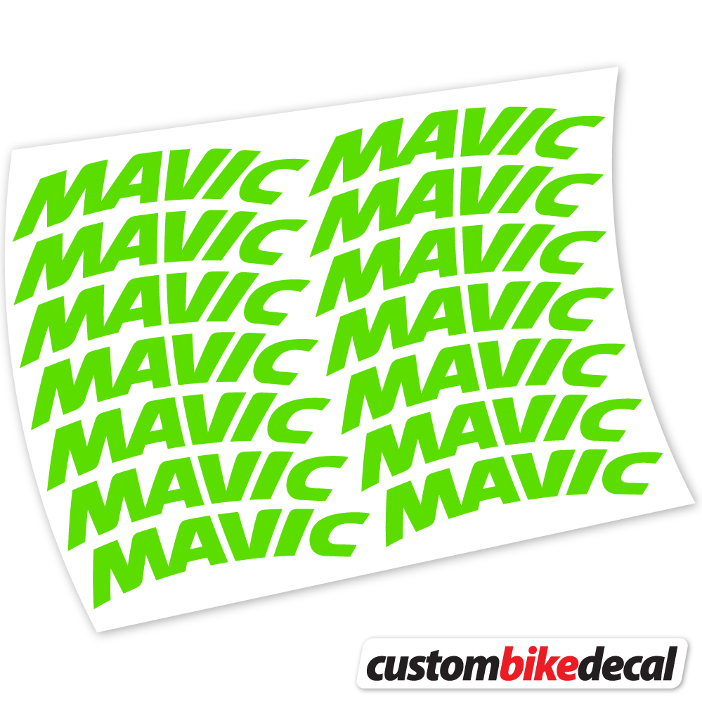 Apple Green decal for Mavic Racing Bikes 45mm Racing Mountain Wheel MTB wheel – bike sticker vinyl
