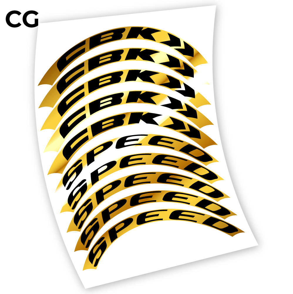Stickers CBK Speed, perfil 50 compatibles Autocollants roues Route