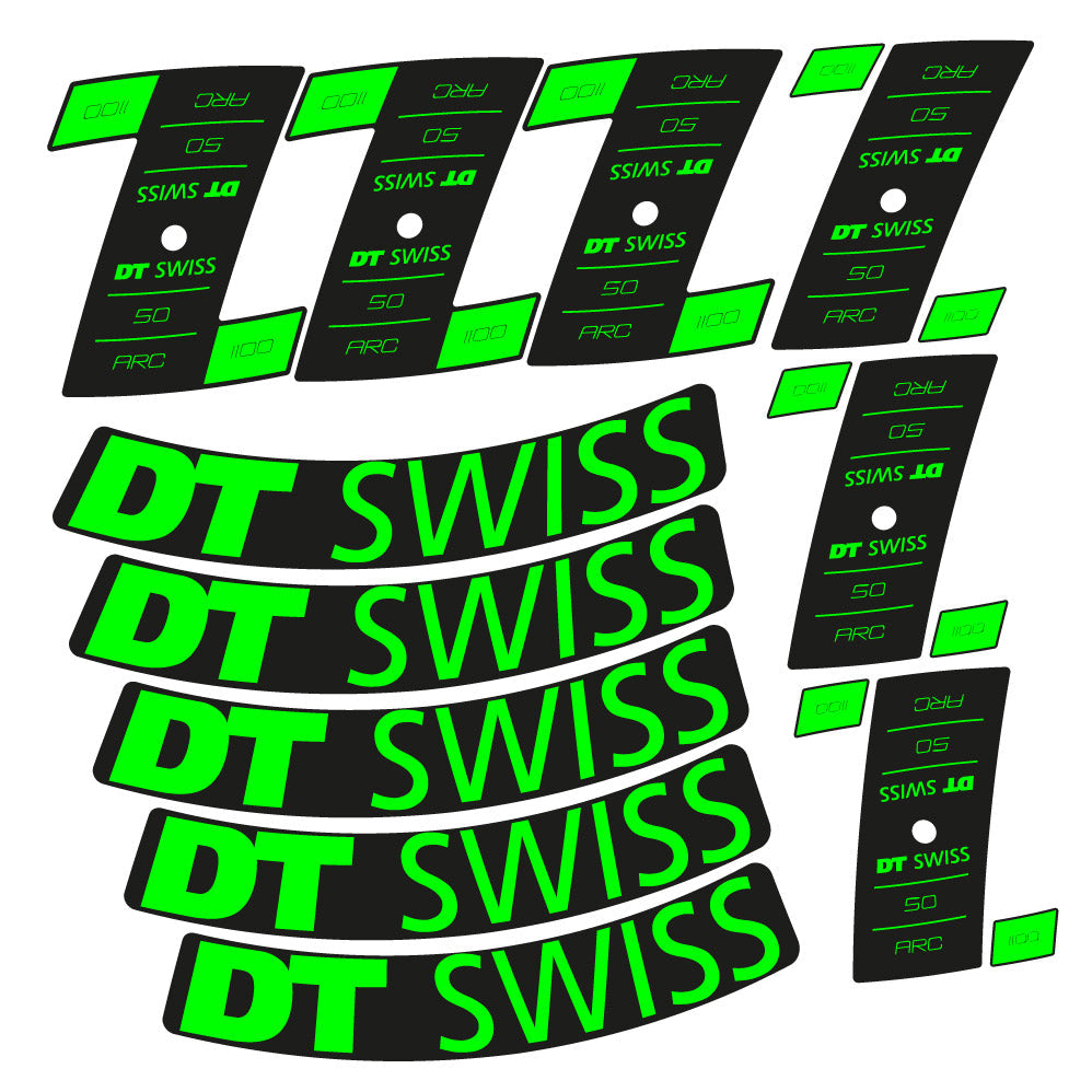 Stickers DT Swiss ARC 1100 Dicut DB compatibles Autocollants roues Route