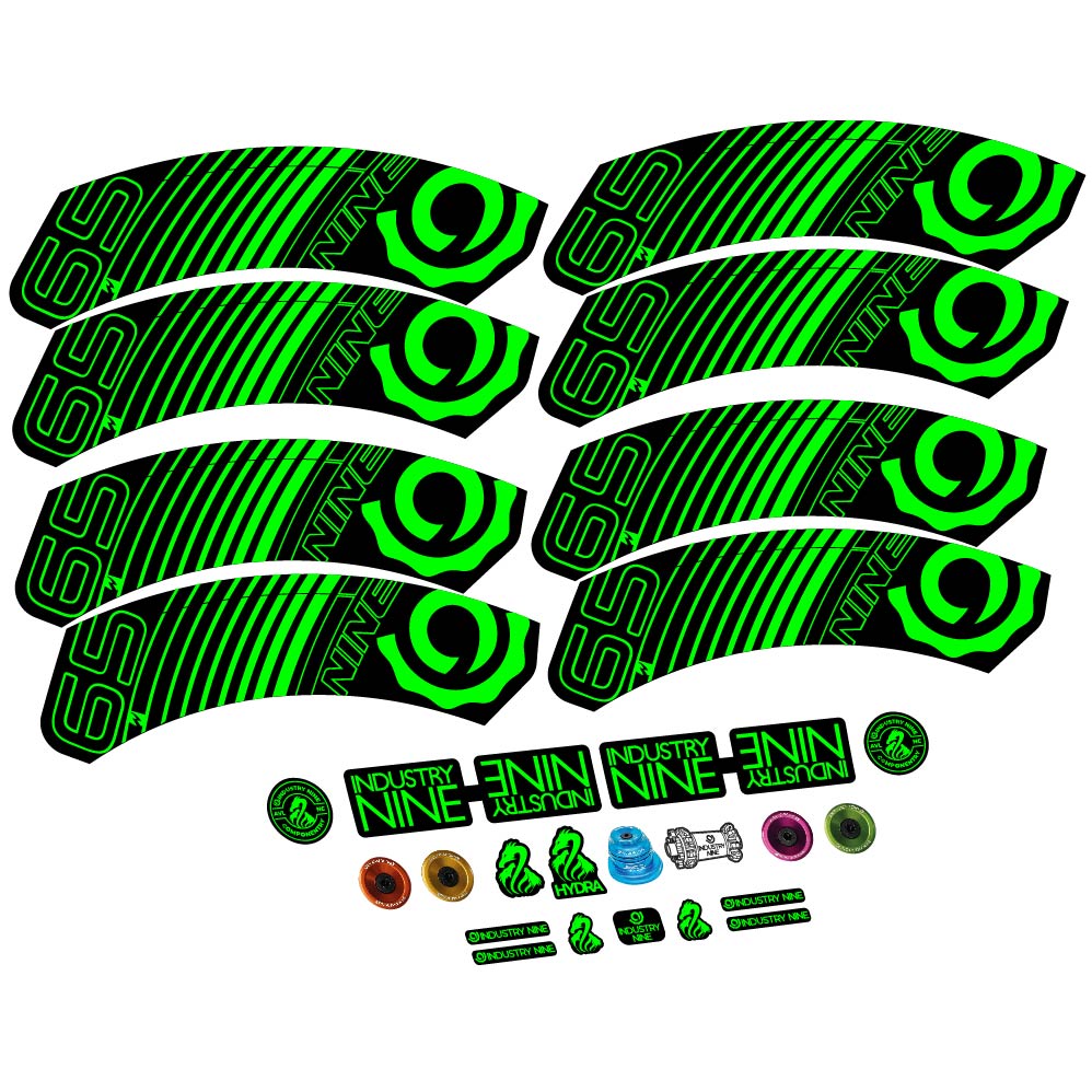 Stickers Industry Nine i9.65 Carbon compatibles Autocollants roues Route