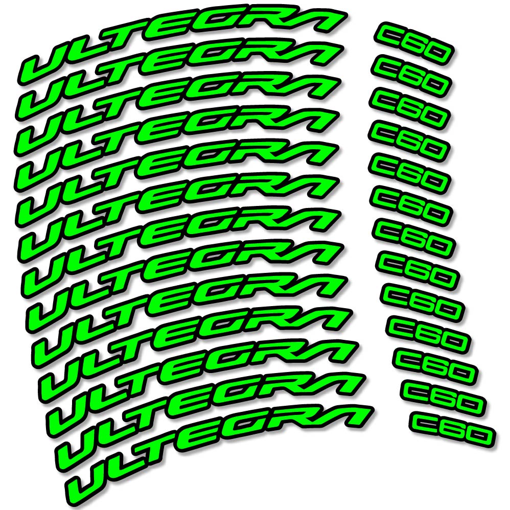 Stickers Shimano Ultegra C60 compatibles Autocollants roues Route