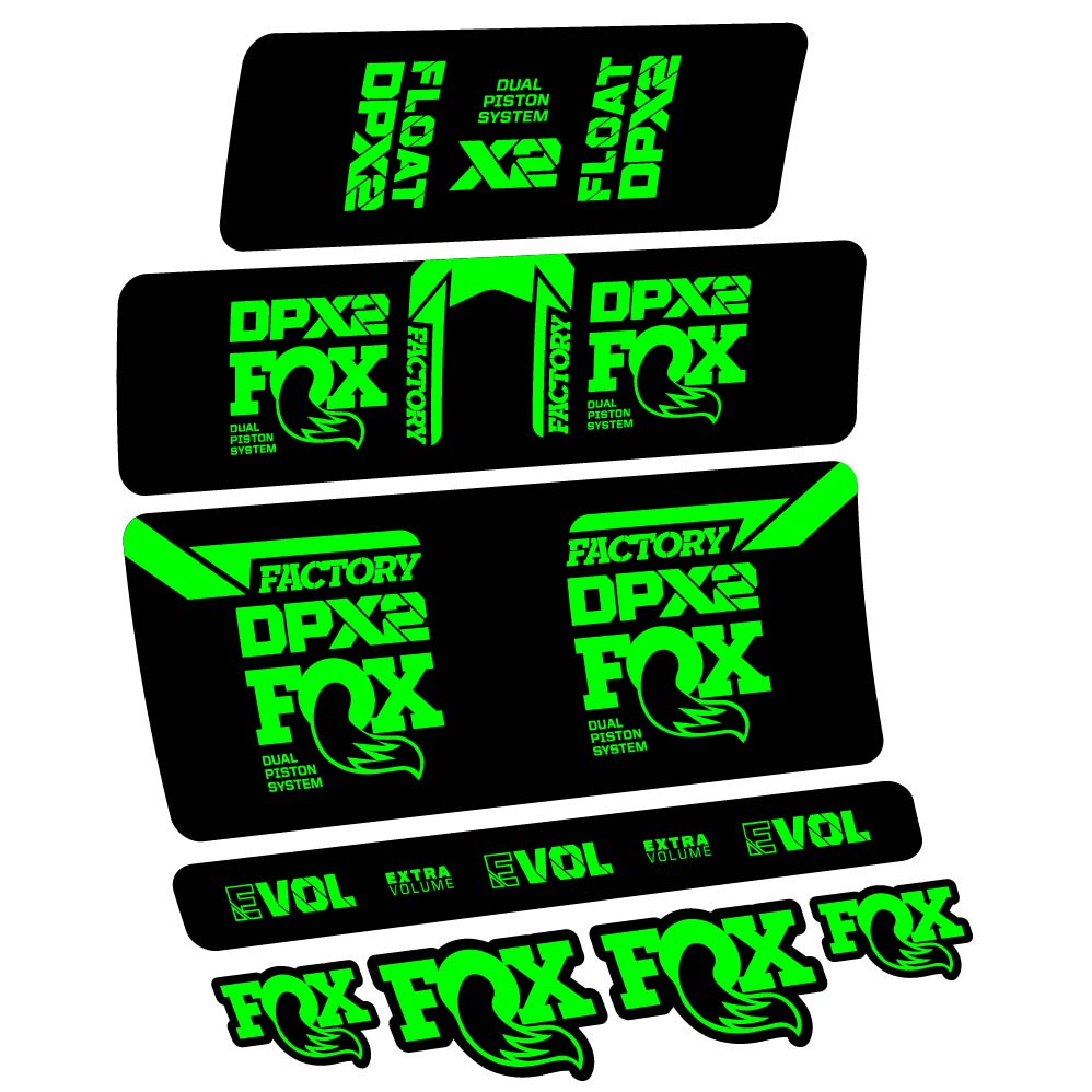 Stickers Fox Float DPX2 2021 compatibles Autocollants amortisseur