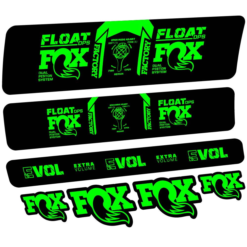 Stickers Fox Float DPS Factory 2021 compatibles Autocollants amortisseur