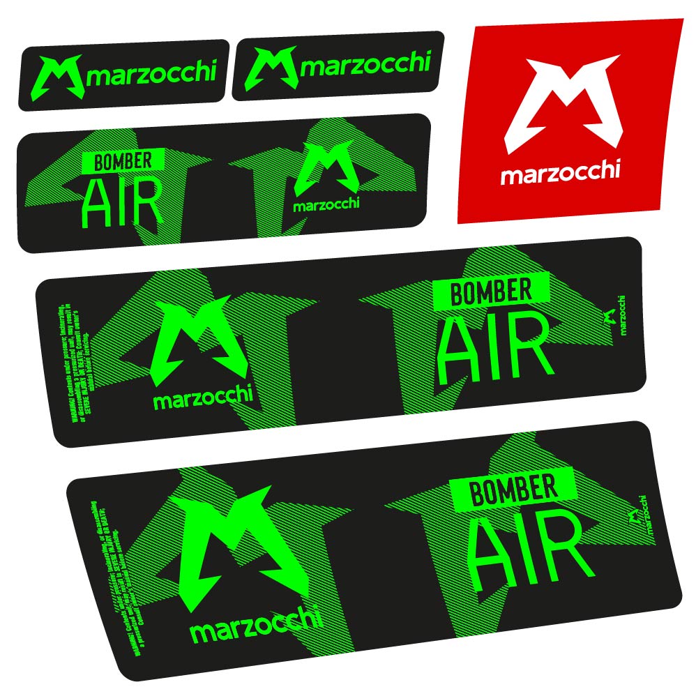 Stickers Marzocchi Bomber Air 20232024 compatibles Autocollants amortisseur VTT