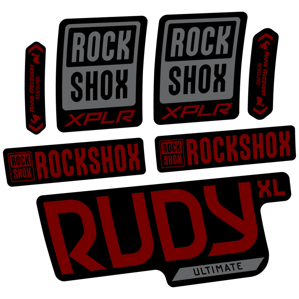 Stickers RockShox Rudy XL Ultimate 2026 compatibles - Autocollants fourche VTT