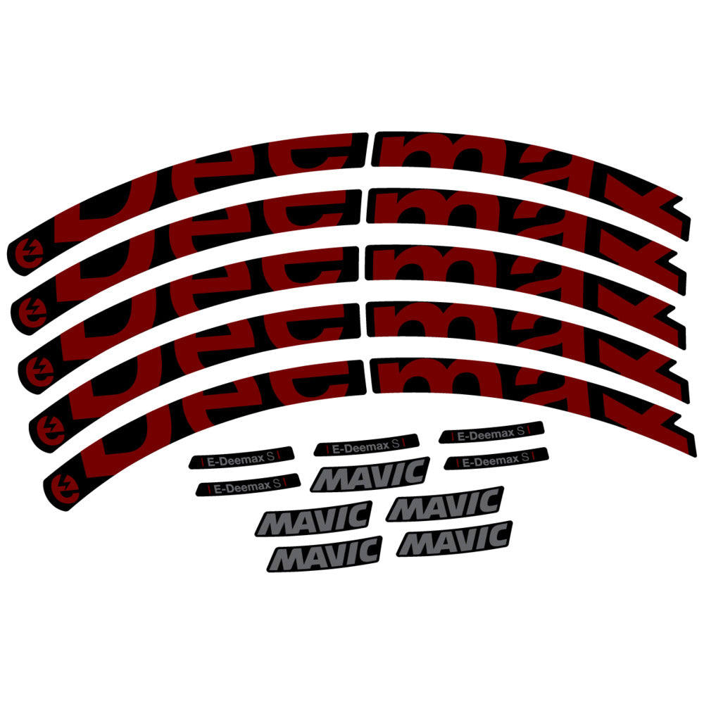 Stickers Compatible Decal Mavic E-Deemax S 2025 compatibles - Autocollants roue vélo VTT