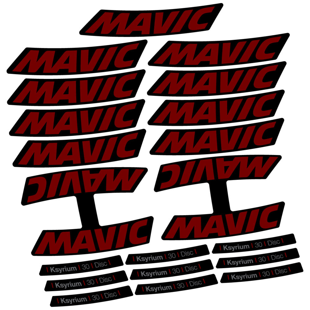 Stickers Compatible Decal Mavic Ksyrium 30 2025 compatibles - Autocollants roue vélo route