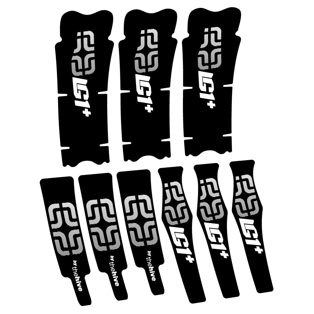 Stickers E-thirteen LG1 Plus Carbon compatibles - Autocollants pédalier vélo