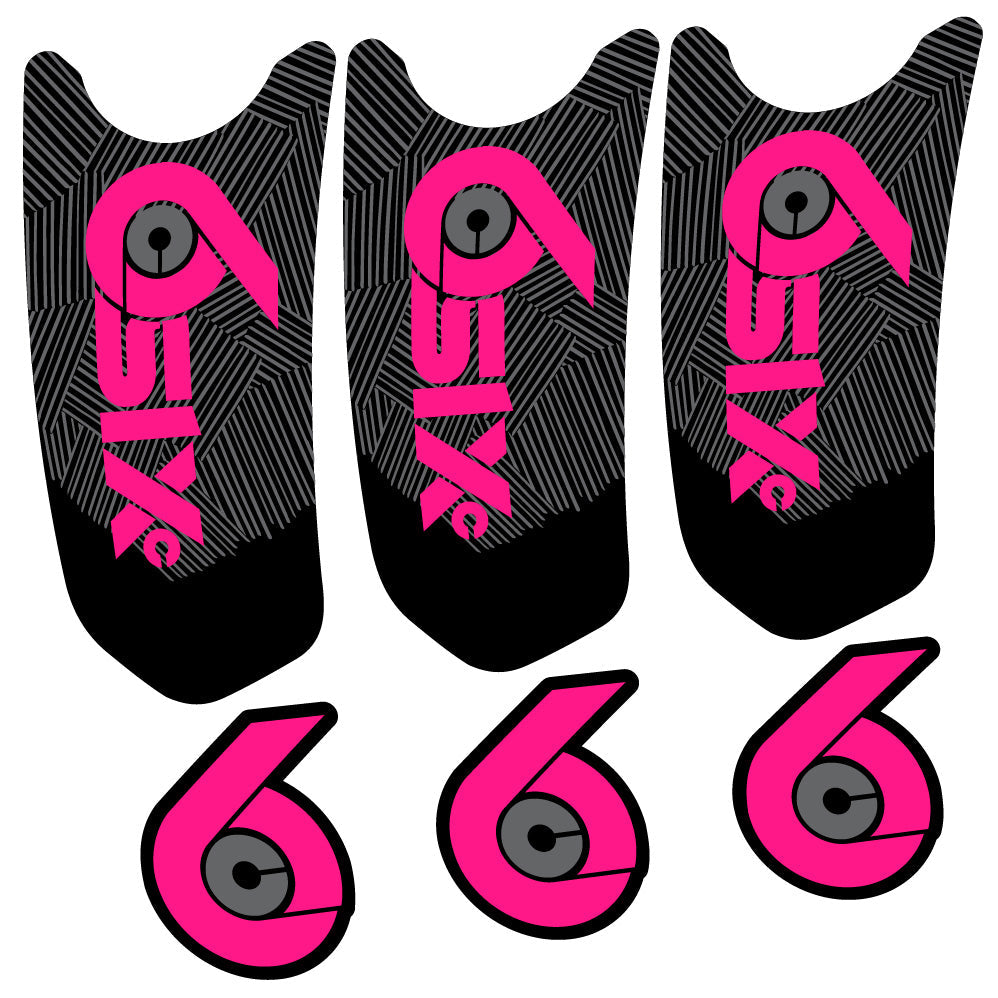 Stickers RaceFace SixC Cinch compatibles Autocollants pédalier