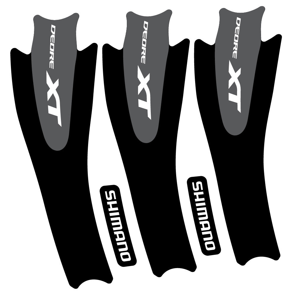 Stickers Shimano XT M8000 compatibles Autocollants pédalier
