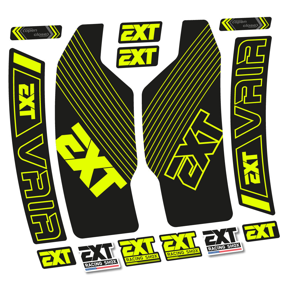 Stickers EXT Vaia compatibles Autocollants fourche 29"