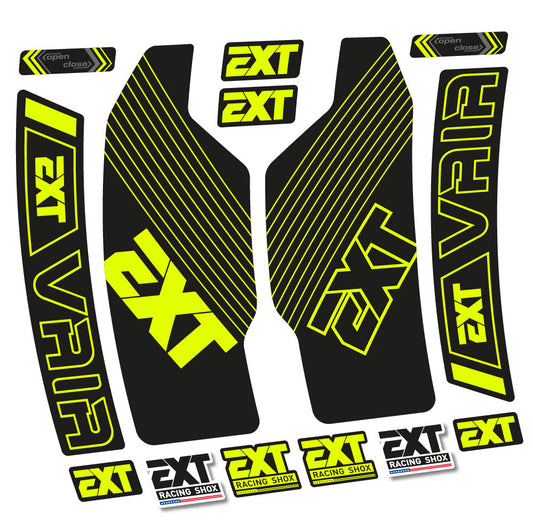Stickers EXT Vaia compatibles Autocollants fourche 29"